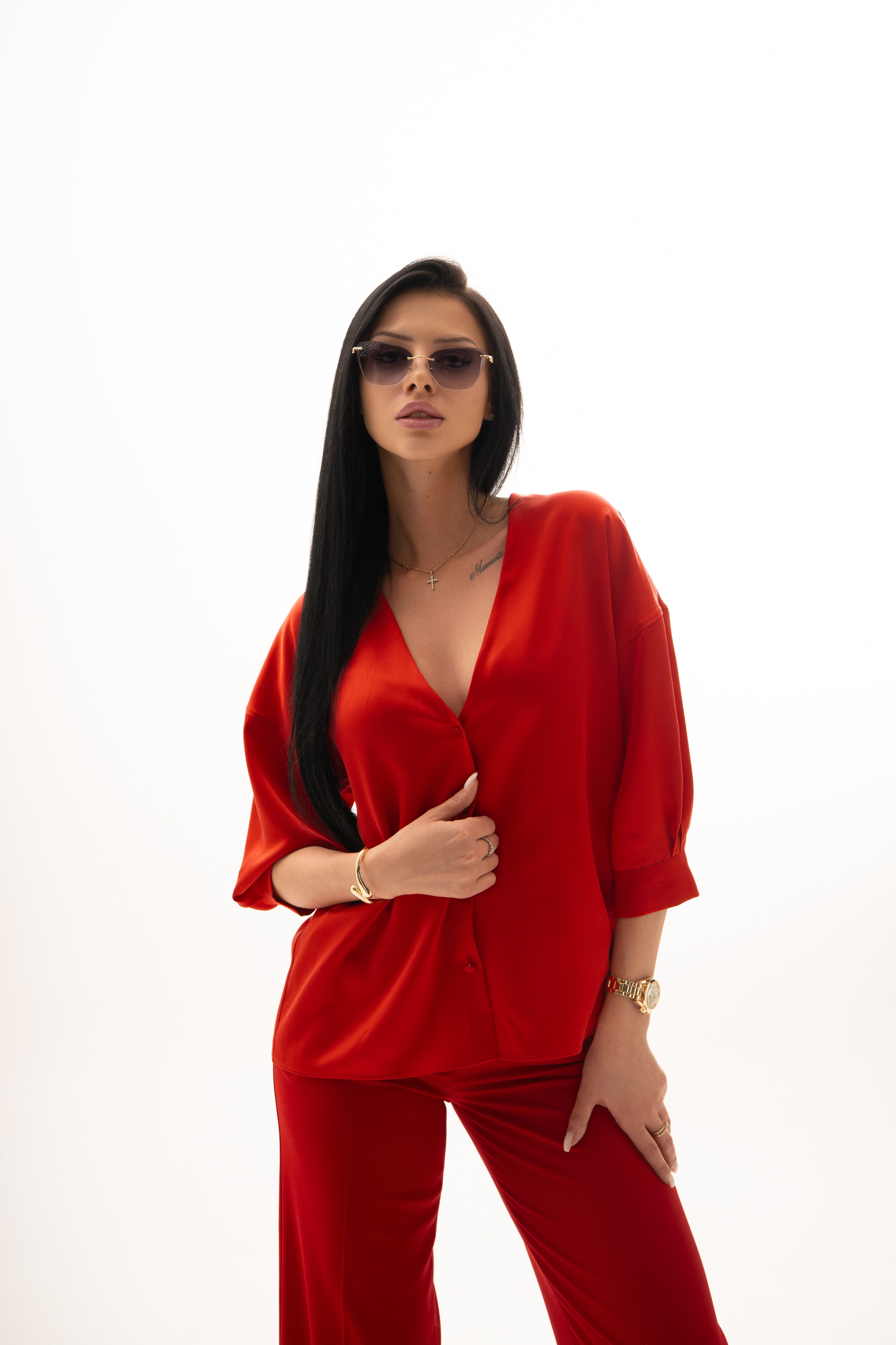 ШОВКОВА БЛУЗА ВІЛЬНОГО КРОЮ